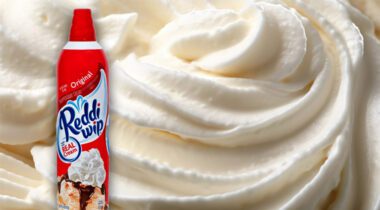 Reddi wip aerosol can over whip cream