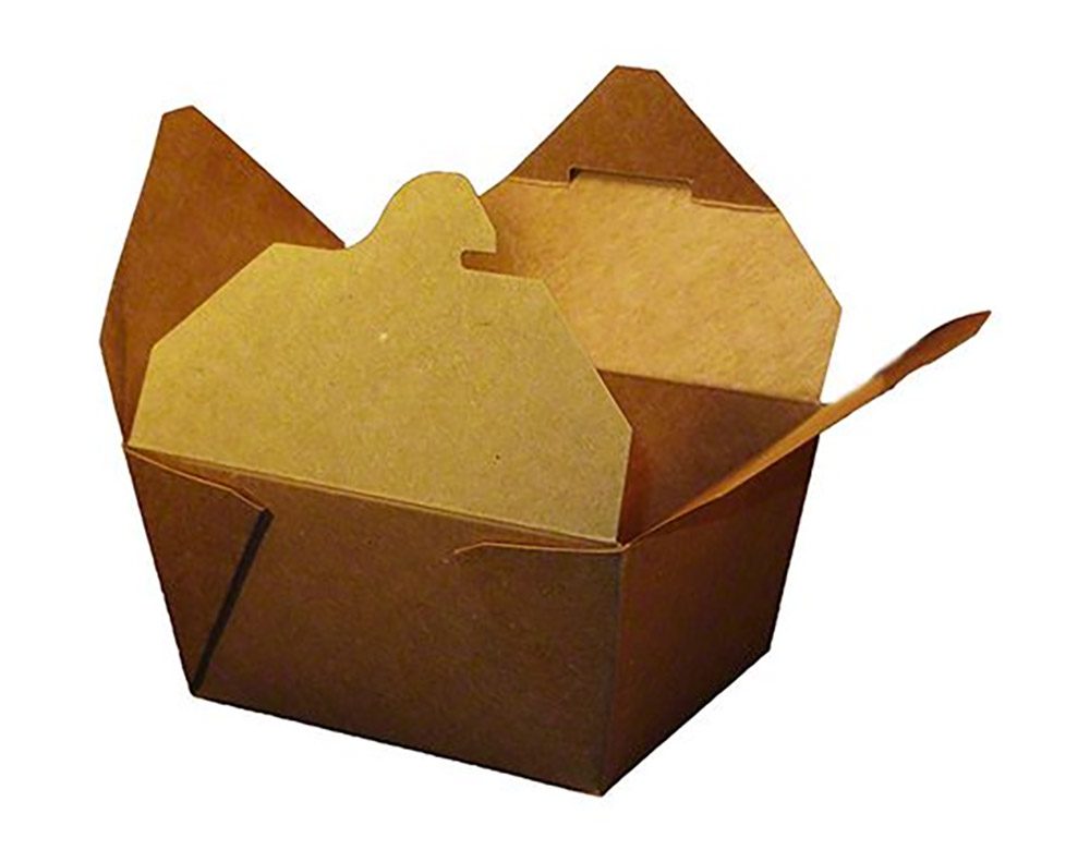kraft brown paper takeout box