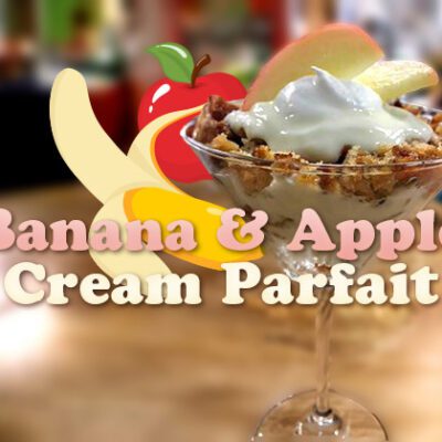 banana apple parfait graphic