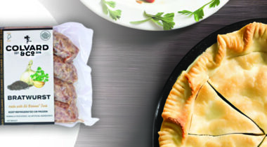 pot pie on table top