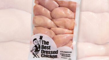 chicken breast raw, in a bag