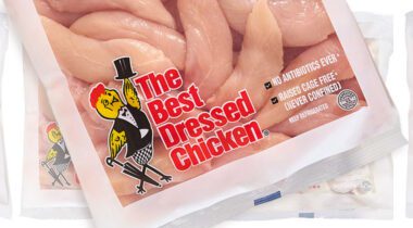 the best dressed chicken banner graphic