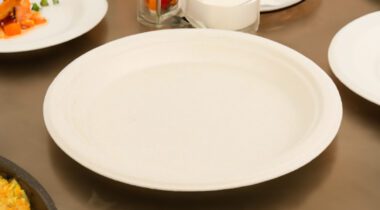 empty paper plate on tabletop