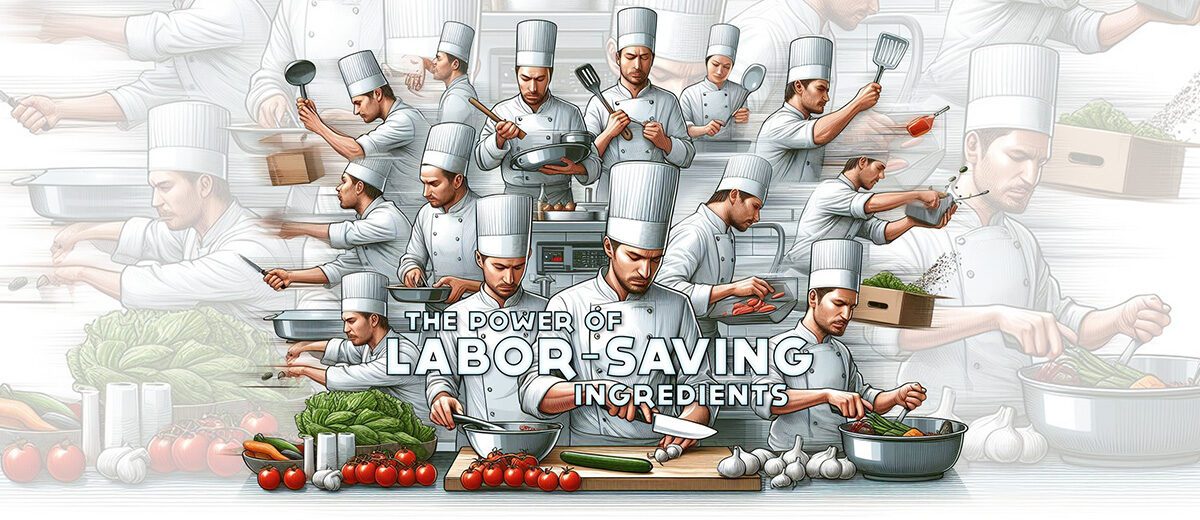illustrated graphic of chefs doing prep work