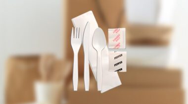 plastic takeout cutlery kit