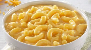 a bowl of macaroni and cheese