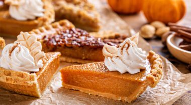 multiple pumpkin desserts