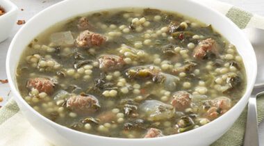 a bowl of Italian Wedding Soup