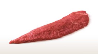 raw cut beef flap, sirloin bavette
