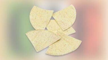 uncooked white corn chips 4cut
