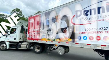 tractor trailer truck with 