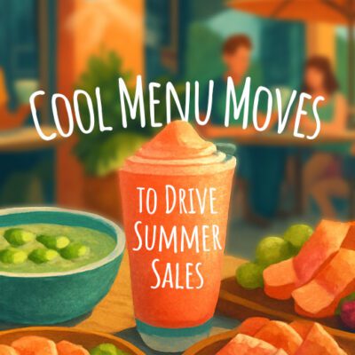 cool summer menus art banner graphic