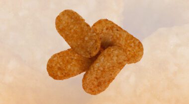 4, oval hash brown patties