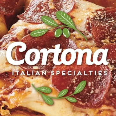 Cortona brand logo pepperoni graphic