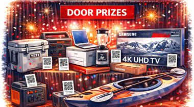 Graphic Illustration of door prizes