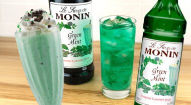 monin green mint beverage graphic
