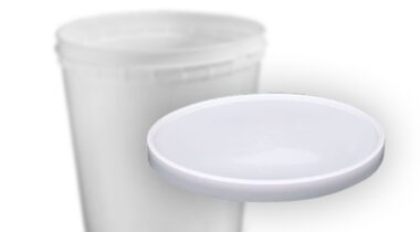 white plastic container top