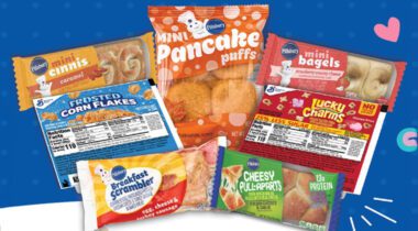 Multiple packages of pillsbury individually wrapped snacks