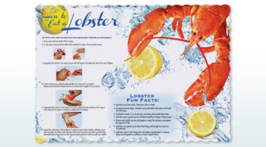 graphic lobster placemat image