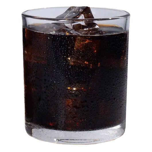 glass of black iced coffee