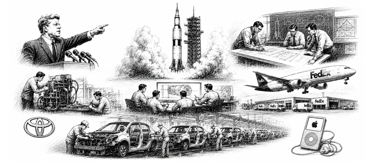 black and white drawing, various iconic moments illustrated collage